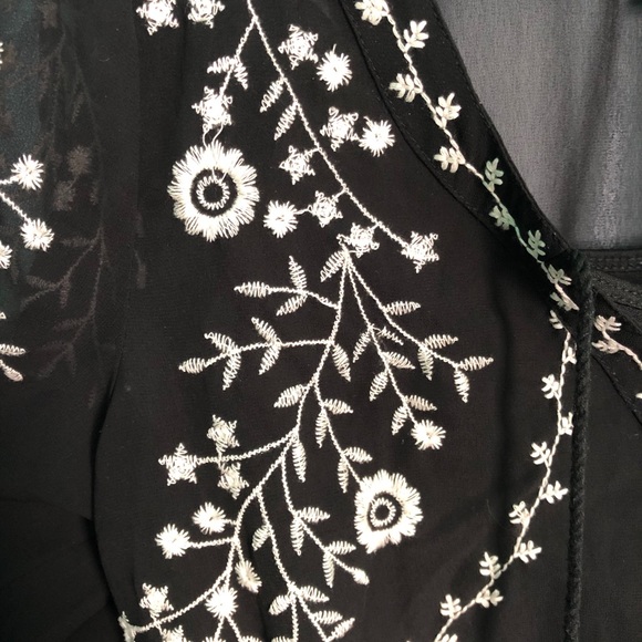 AEO Embroidered Black Dress - Picture 10 of 10